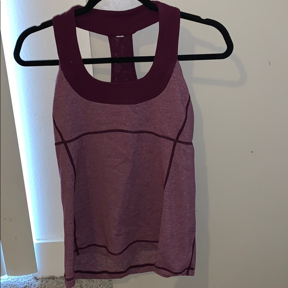 Lululemon Maroon Plum Tank Top
